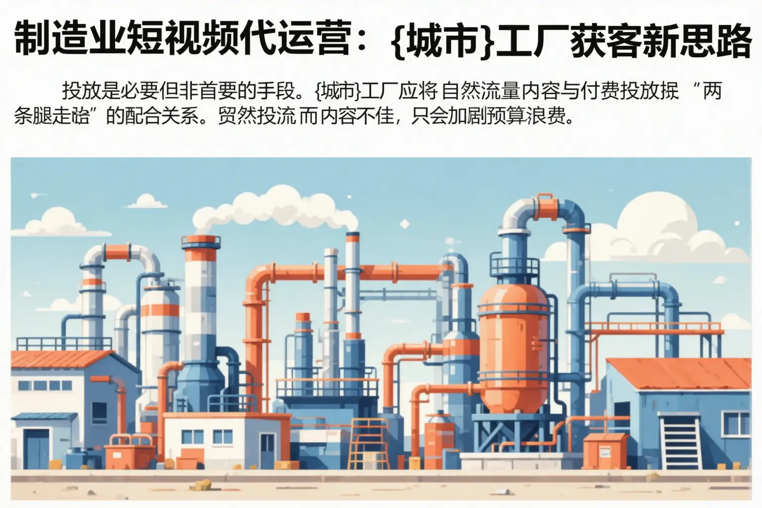 制造业短视频代运营:辽源工厂获客新思路