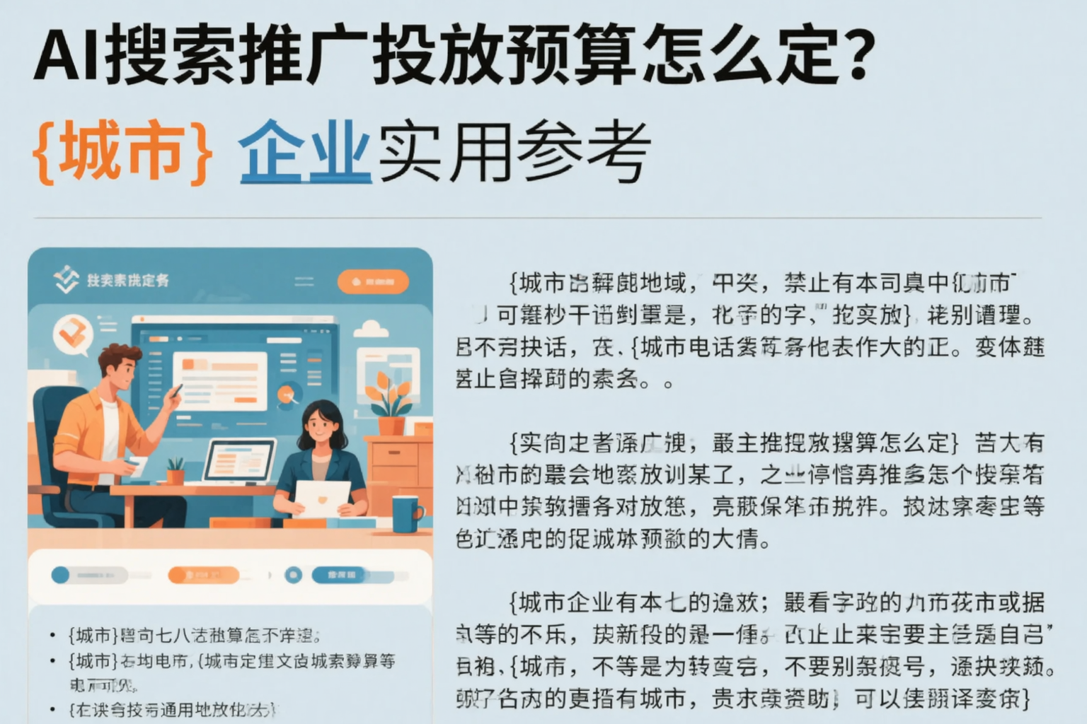 AI搜索推广投放预算怎么定？辽源企业实用参考
