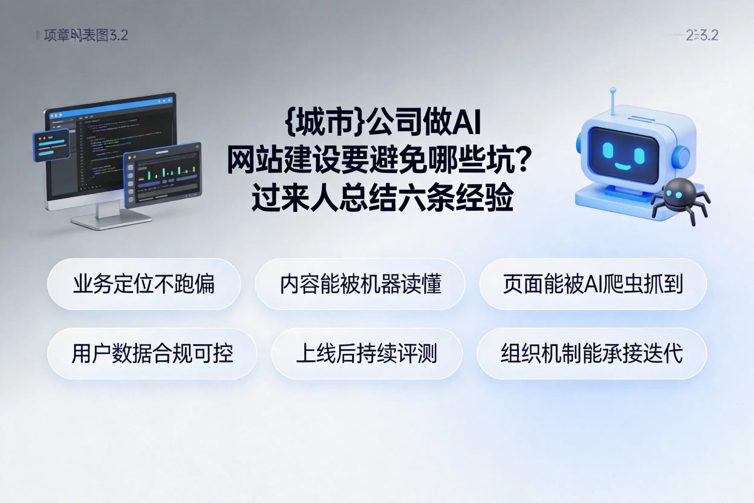 辽源公司做AI网站建设要避免哪些坑？过来人总结六条经验