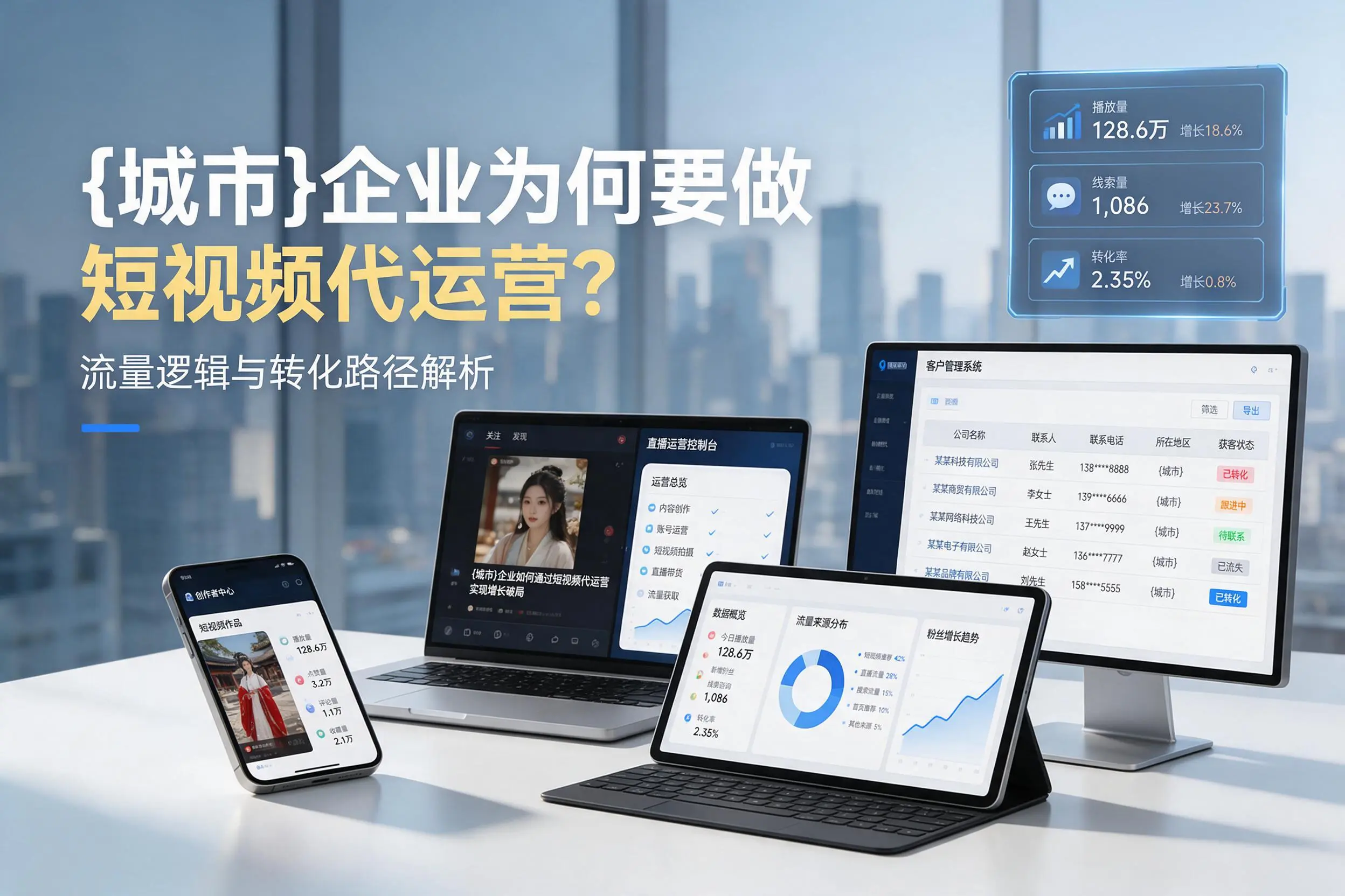 辽源企业为何要做短视频代运营？流量逻辑与转化路径解析