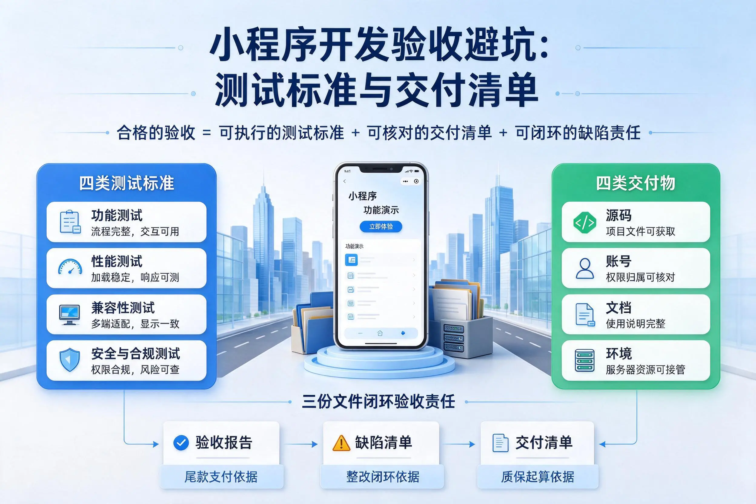 辽源小程序开发验收避坑：测试标准与交付清单