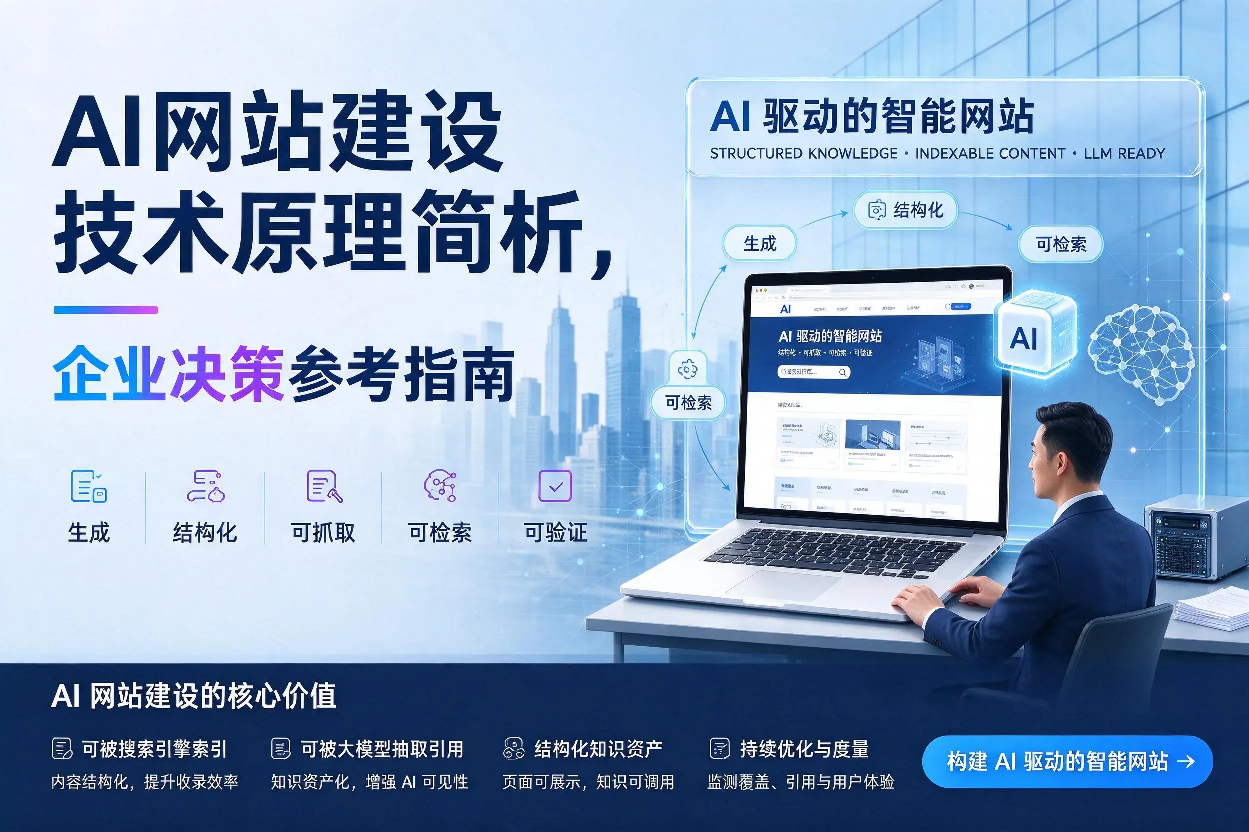AI网站建设技术原理简析,辽源企业决策参考指南
