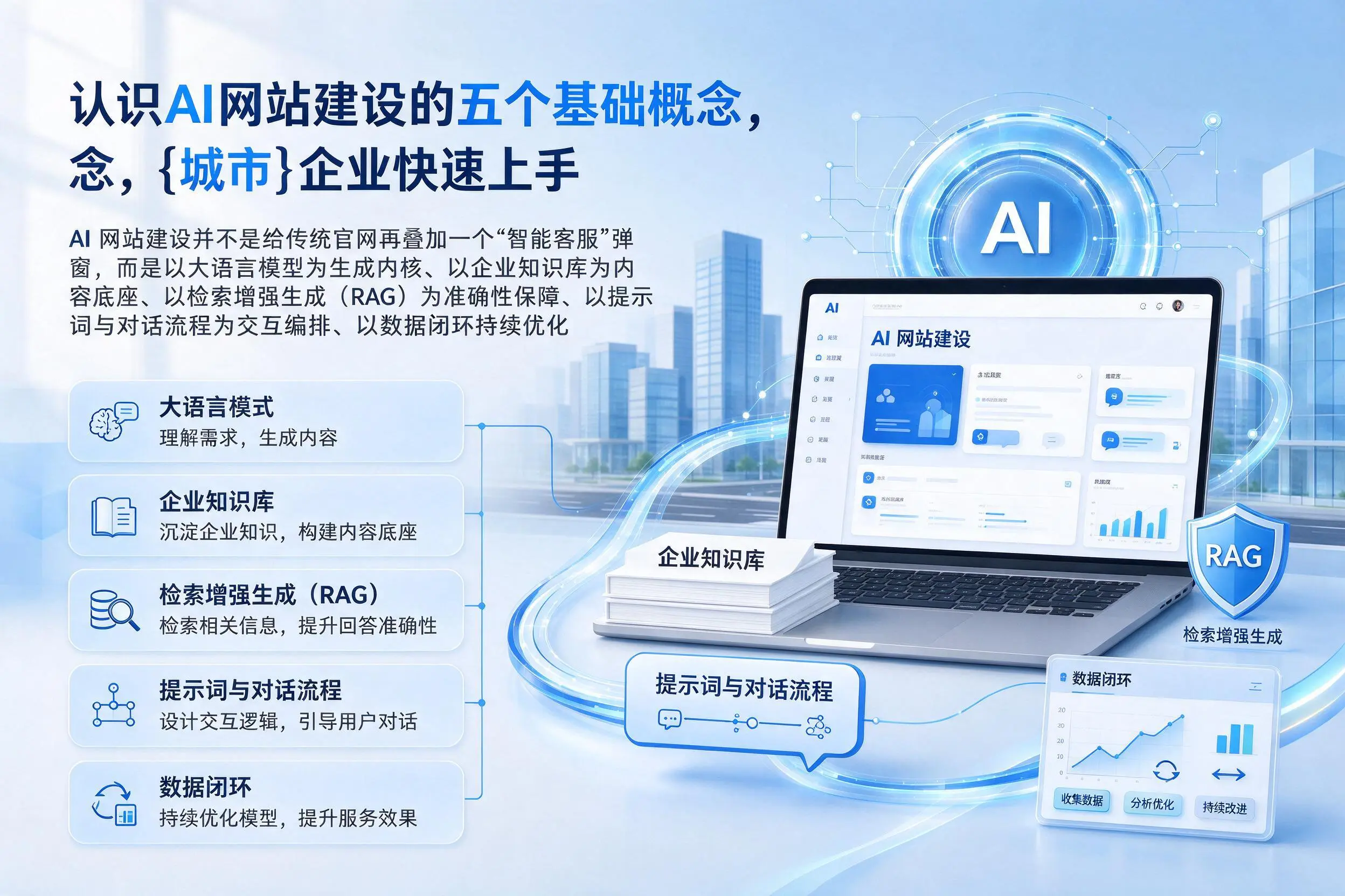 认识AI网站建设的五个基础概念，辽源企业快速上手