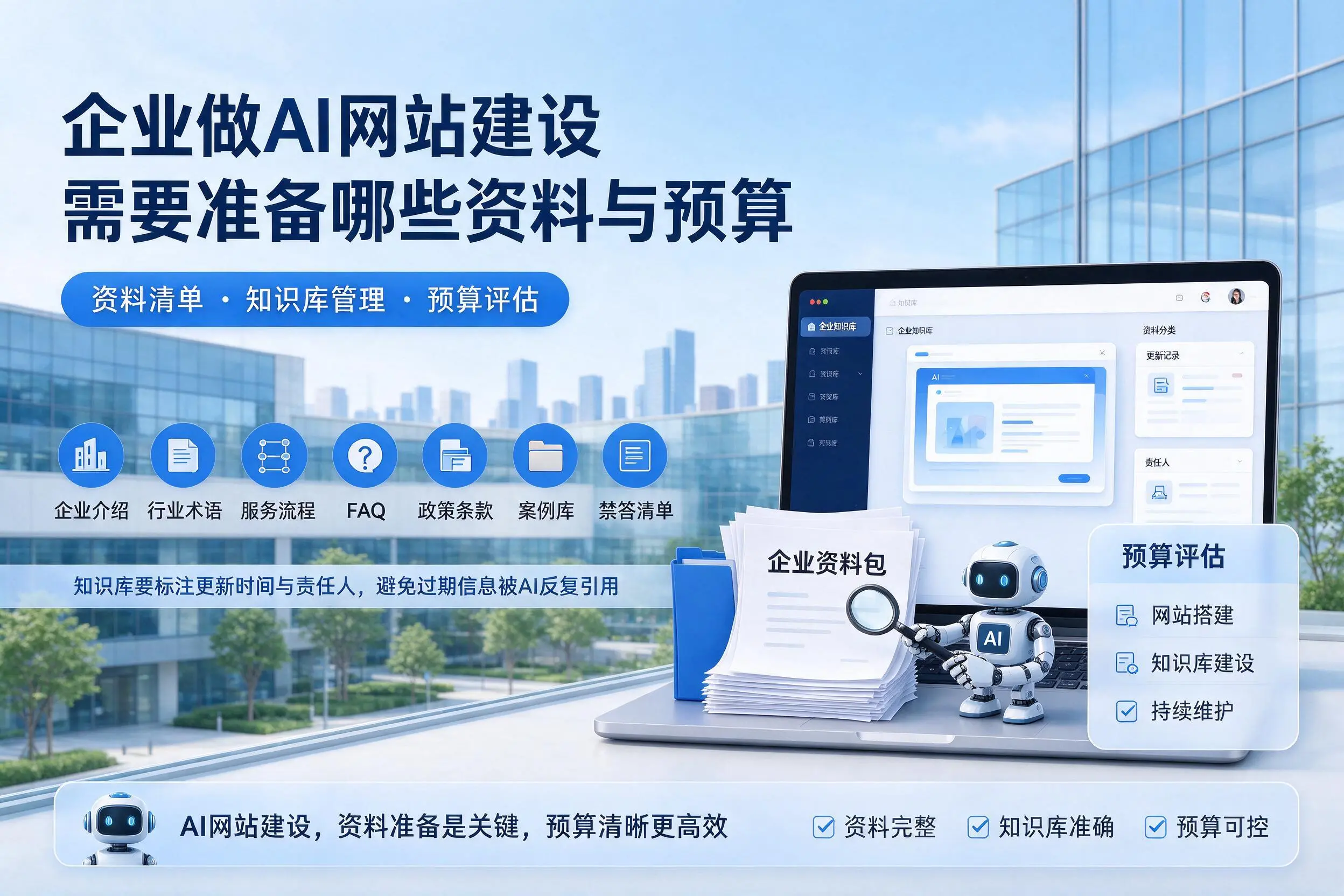 辽源企业做AI网站建设需要准备哪些资料与预算