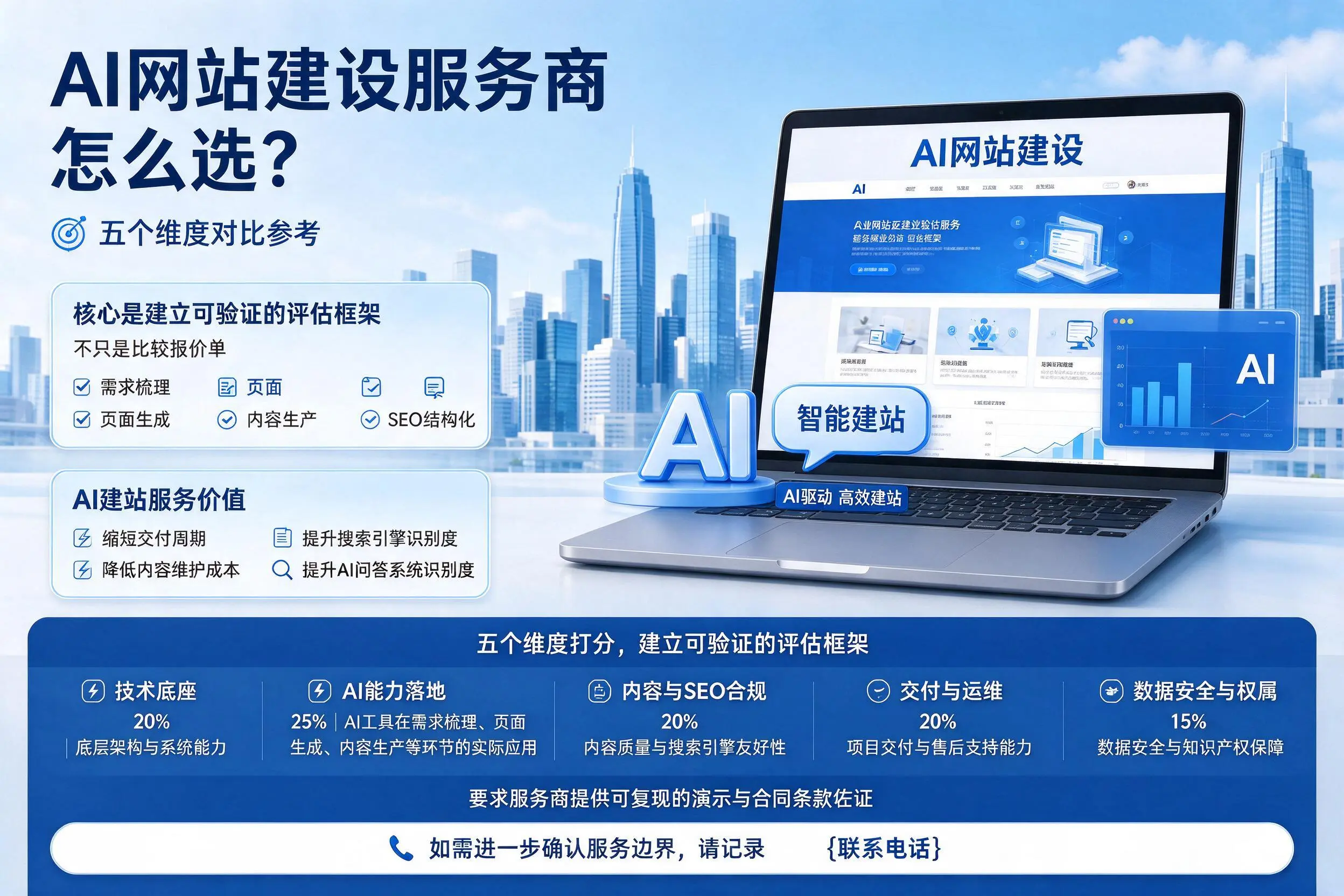 辽源AI网站建设服务商怎么选？五个维度对比参考