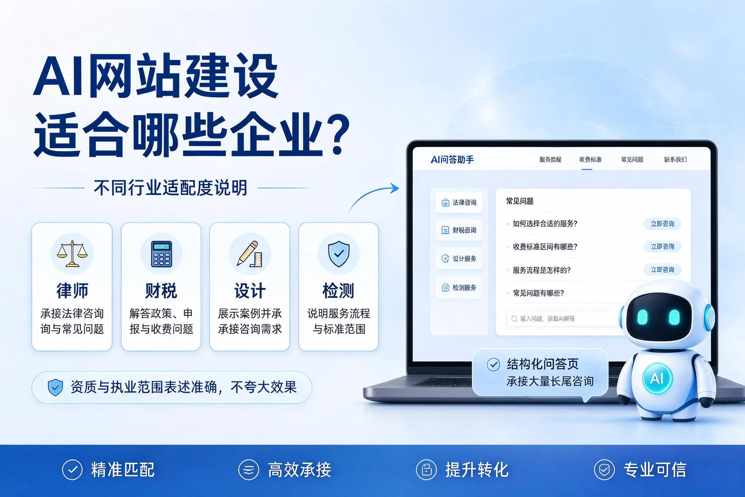 AI网站建设适合哪些企业?辽源不同行业适配度说明