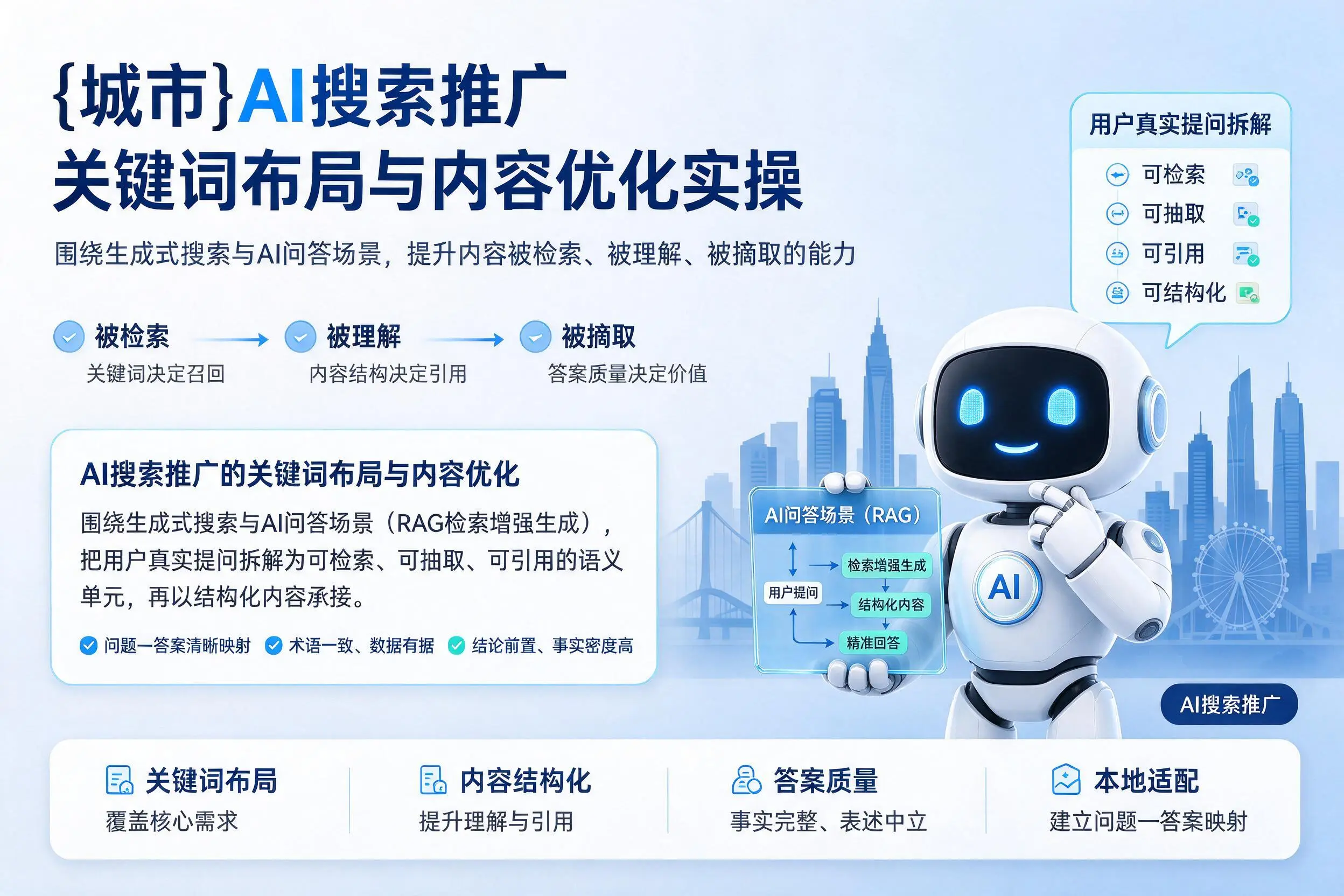 辽源AI搜索推广关键词布局与内容优化实操