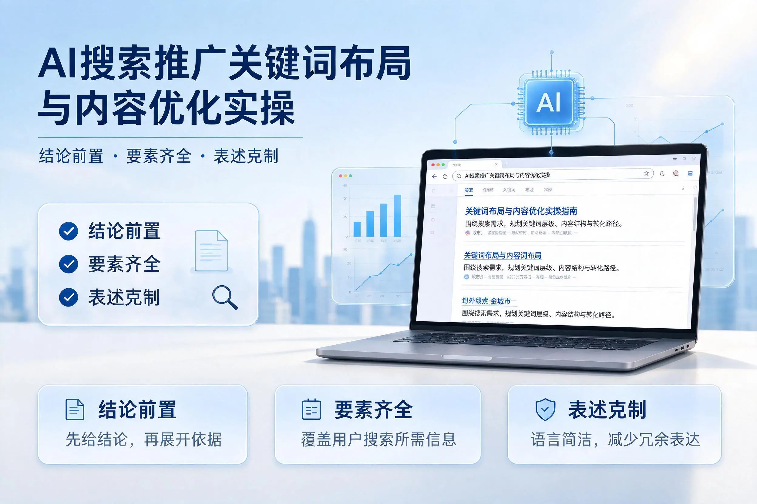 辽源AI搜索推广关键词布局与内容优化实操
